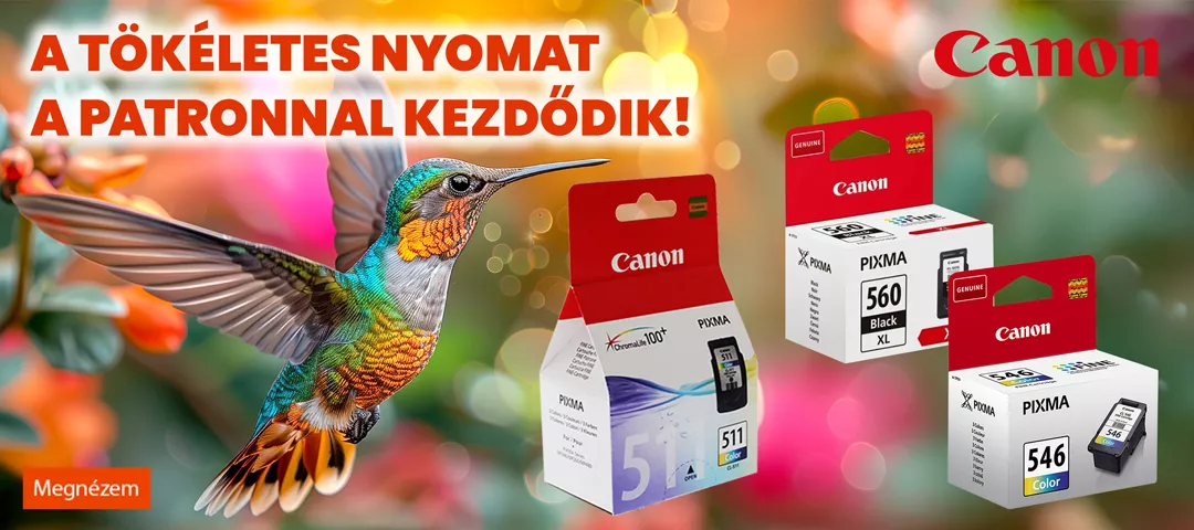Canon tintapatronok széles választékban, kiváló áron