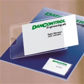   Névjegytartó zseb, öntapadó, oldalt nyitott, 95x60 mm, DJOIS (3L10106)