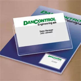   Névjegytartó zseb, öntapadó, felül nyitott, 95x60 mm, DJOIS (3L10111)