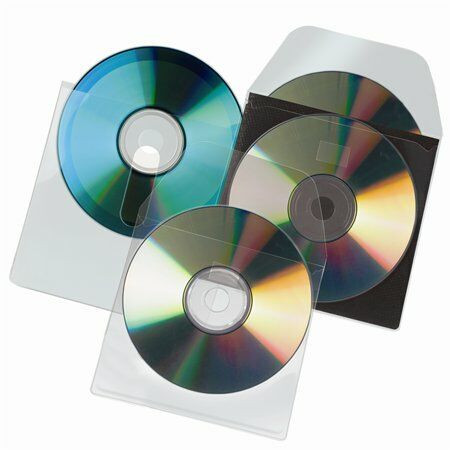 CD tartó zseb, füllel ellátott, öntapadó, 127x127 mm, DJOIS (3L6832100)