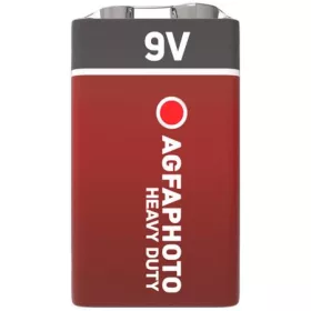   Elem, 9V, 1 db, féltartós (szén-cink), zsugor, AGFAPHOTO Heavy Duty (AGHD9V1)