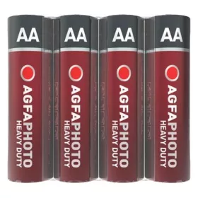   Elem, AA, 4 db, féltartós (szén-cink), zsugor, AGFAPHOTO Heavy Duty (AGHDAA4)