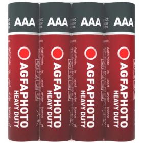   Elem, AAA, 4 db, féltartós (szén-cink), zsugor, AGFAPHOTO Heavy Duty (AGHDAAA4)