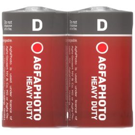   Elem, D góliát, 2 db, féltartós (szén-cink), zsugor, AGFAPHOTO Heavy Duty (AGHDD2)