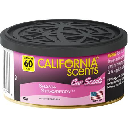 Autóillatosító konzerv, 42 g, CALIFORNIA SCENTS Shasta Strawberry (AICS012)