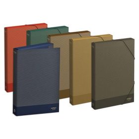   Füzetbox, 40 mm, karton, A4, AMBAR Kraft, vegyes színek (AMB10010)