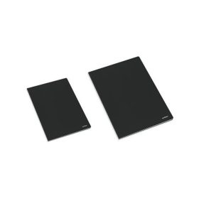   Füzet, tűzött, A4, kockás, 80 lap, AMBAR Classic, fekete (AMB70210)