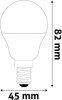 LED izzó, E14, kisgömb, G45, 6,5W, 806lm, 6400K, AVIDE (AVLED024)