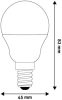 LED izzó, E14, kisgömb, G45, 6,5W, 806lm, 4000K, AVIDE (AVLED026)