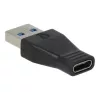 Adapter, USB-A apa/USB-C anya, AVAX AD601 Connect+, fekete (AXAD601)