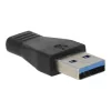 Adapter, USB-A apa/USB-C anya, AVAX AD601 Connect+, fekete (AXAD601)