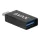 Adapter, USB-A anya/USB-C apa, AVAX AD602 Connect+, fekete (AXAD602)