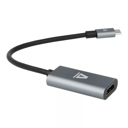 Adapter, USB-C/HDMI, AVAX AD603, fekete-alumínium (AXAD603)