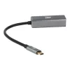 Adapter, USB-C 3.0/Ethernet, AVAX AD604, fekete-alumínium (AXAD604)