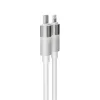Töltőkábel, USB-C - lightning (Apple), 27W, 1 m, AVAX CB314 Glowy, fehér (AXCB314W)