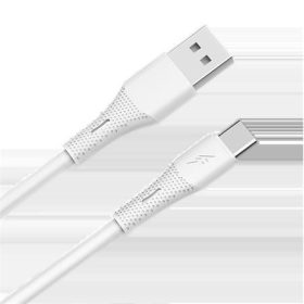   Töltőkábel, USB-A - USB-C, 18W, 1,5 m, AVAX CB3301, fehér (AXCB3301)