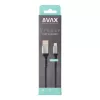 Töltőkábel, USB-A - lightning (Apple), 20W, 1,5 m, AVAX CB314 Steel, acélszürke (AXCB401G)