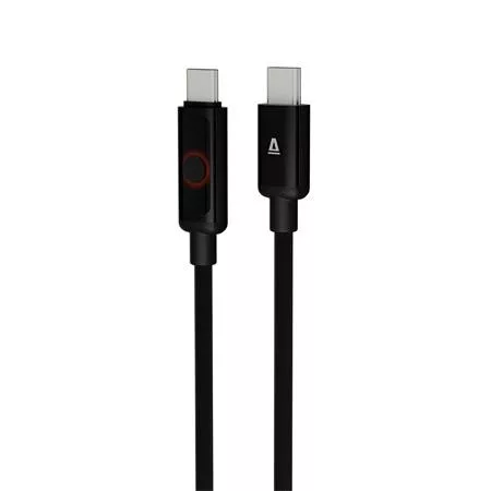 Töltőkábel, USB-C - USB-C, 60W, 1 m, AVAX CB654 Pulsey, szürke (AXCB654)