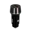 Autós töltő, USB-C, USB-A, AVAX CC340B, fekete (AXCC304B)