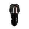 Autós töltő, USB-C, USB-A, AVAX CC340B, fekete (AXCC304B)