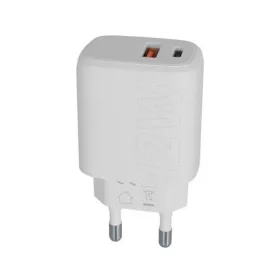   Hálózati töltő, USB-A + USB-C, 12W, AVAX CH312W Speedy, fehér (AXCH312W)