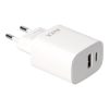 Hálózati töltő, USB-A + USB-C, 20W, AVAX CH320 Speedy, fehér (AXCH320)