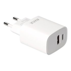   Hálózati töltő, USB-A + USB-C, 20W, AVAX CH320 Speedy, fehér (AXCH320)