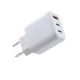 Hálózati töltő, 2xUSB-C PD 3.0, USB-A, 65W, GaN, AVAX CH361 Speedy, fehér (AXCH361)