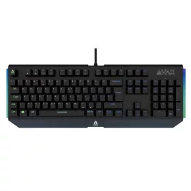   Billentyűzet, vezetékes, HUN, gaming, alumínium, AVAX FS01, fekete (AXFS01B)