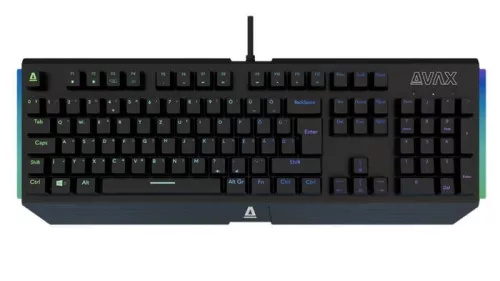 Billentyűzet, vezetékes, HUN, gaming, alumínium, AVAX FS01, fekete (AXFS01B)
