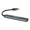 USB 3.0 elosztó-HUB, 4 port, USB 3.0, AVAX HB600, fekete (AXHB600)