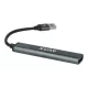 USB 3.0 elosztó-HUB, 4 port, USB 3.0, AVAX HB600, fekete (AXHB600)