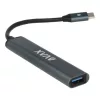 USB-C elosztó-HUB, 4 port, USB 3.0, AVAX HB601, fekete (AXHB601)