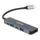 USB-C elosztó-HUB, HDMI+USB-C+2xUSB 3.0, PD, AVAX HB611 Connect+, fekete (AXHB611)