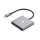 USB elosztó-HUB, 3 port, USB 3.0, AVAX HB9031 Prime, fekete-alumínium (AXHB9031)