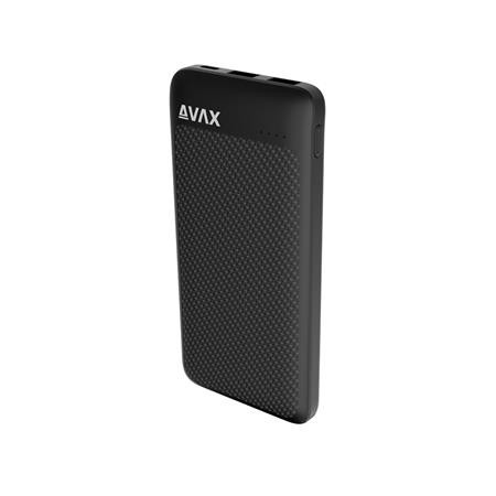 Power bank, 10.000mAh, 20W, AVAX PB120, fekete (AXPB120B)
