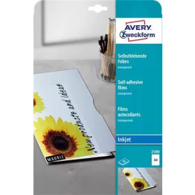   Fólia, öntapadó, A4, tintasurgaras nyomtatóba, AVERY ZWECKFORM (AY2500)