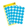 Etikett, 18 mm, kör, AVERY ZWECKFORM, kék, 96 etikett/csomag (AY3005)