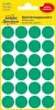 Etikett, 18 mm, kör, AVERY ZWECKFORM, zöld, 96 etikett/csomag (AY3006)