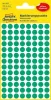 Etikett, 8 mm, kör, AVERY ZWECKFORM, zöld, 416 etikett/csomag (AY3012)