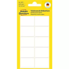   Etikett, 32x23 mm, kézzel írható, lekerekített sarkú, AVERY ZWECKFORM, 60 etikett/csomag (AY3075)