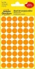 Etikett, 12 mm, kör, AVERY ZWECKFORM, neon narancs, 270 etikett/csomag (AY3148)