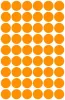Etikett, 12 mm, kör, AVERY ZWECKFORM, neon narancs, 270 etikett/csomag (AY3148)