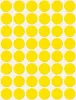 Etikett, 18 mm, kör, AVERY ZWECKFORM, sárga, 1056 etikett/csomag (AY3377)