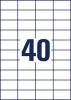 Etikett, univerzális, 52,5x29,7 mm, AVERY ZWECKFORM, 4000 etikett/csomag (AY3651)