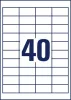 Etikett, univerzális, 48,5x25,4 mm, AVERY ZWECKFORM, 4000 etikett/csomag (AY3657)
