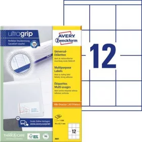   Etikett, univerzális, 70x67,7 mm, AVERY ZWECKFORM, 1200 etikett/csomag (AY3661)