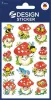 Matrica, papír, 3 ív, 76x120 mm, AVERY ZWECKFORM, Z-Design No.4304, gombák (AY4304)