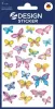 Matrica, papír, 3 ív, 76x120 mm, AVERY ZWECKFORM, Z-Design No.4390, pillangók (AY4390)