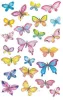 Matrica, papír, 3 ív, 76x120 mm, AVERY ZWECKFORM, Z-Design No.4390, pillangók (AY4390)